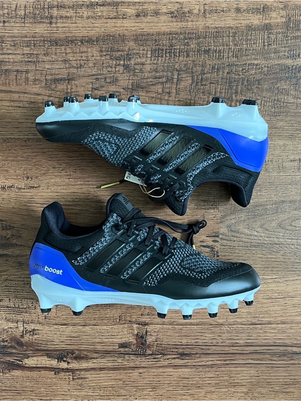 Adidas Ultraboost Football Cleat ‘Black Blue’ (size mens 10)